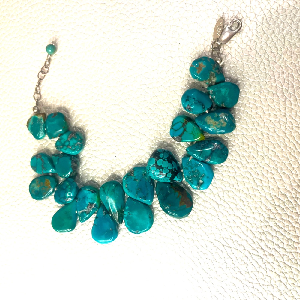 Turquoise teardrop bracelet